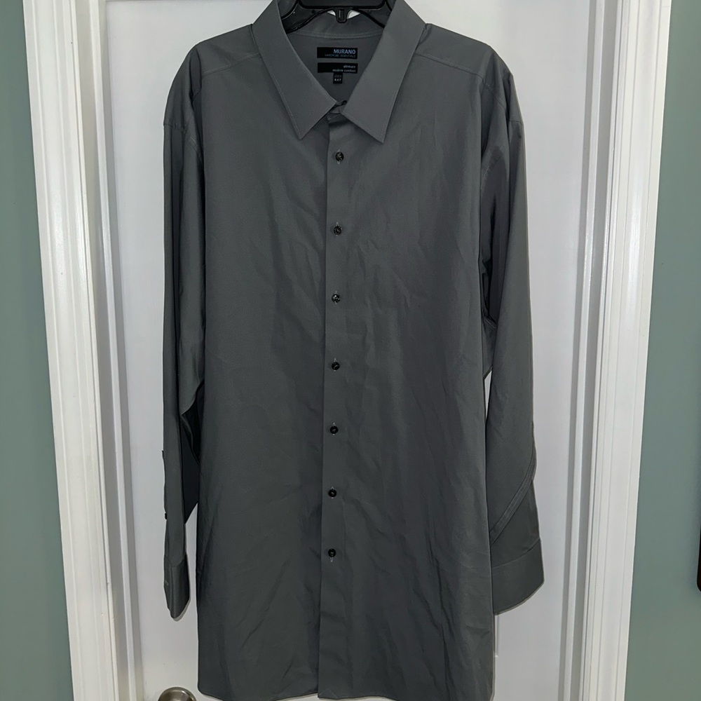 Men's Murano Gray Button-Up Shirt